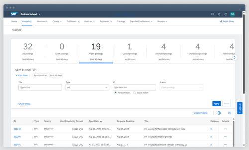 Interface software - Business Network Discovery - SAP - quality / supply chain / network