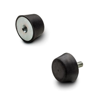 Vibration damper - DVB - ELESA - mechanical / rubber / stainless steel