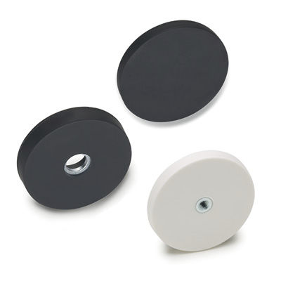 NdFeB magnet - RMG, RMI - ELESA - flat pot holding / zinc-plated / with threaded hole