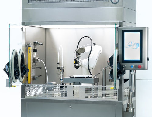 Automated filling line - Crystal L1 - Aseptic Technologies - manual / vial / for the pharmaceutical industry