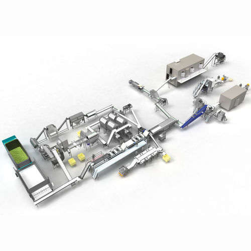 Tomato processing line - Cabinplant A/S - corn / green beans / for potatoes