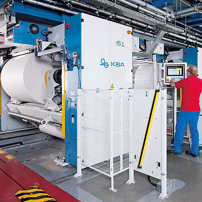 Motorized decoiler - Pastomat - Koenig & Bauer AG (KBA) - for press feed / tape / horizontal