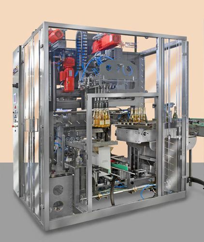 Vertical case packer - ACCUPACK 20-M - MAS PACK - pick-and-place / automatic / for glass bottles