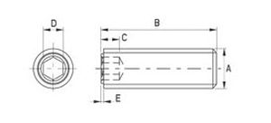 Headless screw - 188 series - Skiffy