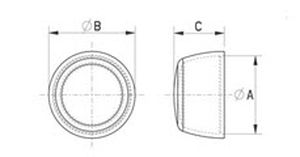 Round cap - 006-k2 series - Skiffy - nylon / protective