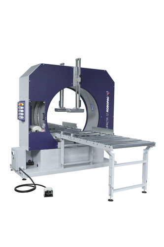 Horizontal stretch wrapper - COMPACTA - ROBOPAC SPA - manual / long product / with free roller conveyor