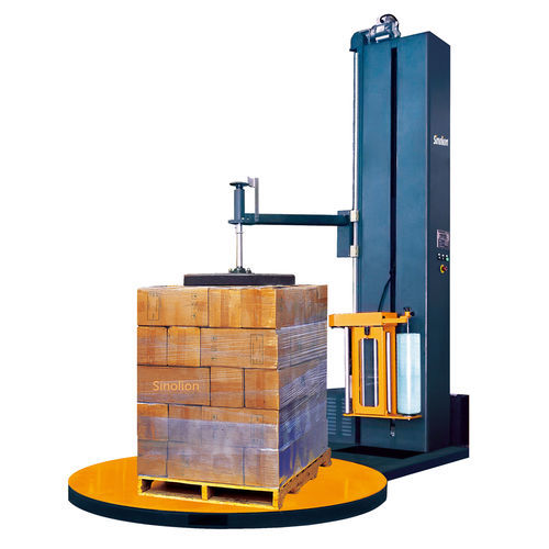 Turntable wrapping machine - T1650F-CS - SHANDONG  SINOLION  MACHINERY  CORP  LTD - semi-automatic / pallet / stretch film