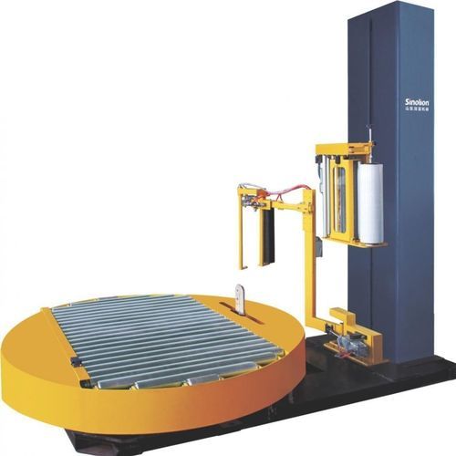 Turntable wrapping machine - T1800FZ-PL - SHANDONG  SINOLION  MACHINERY  CORP  LTD - fully-automatic / for water / for food products