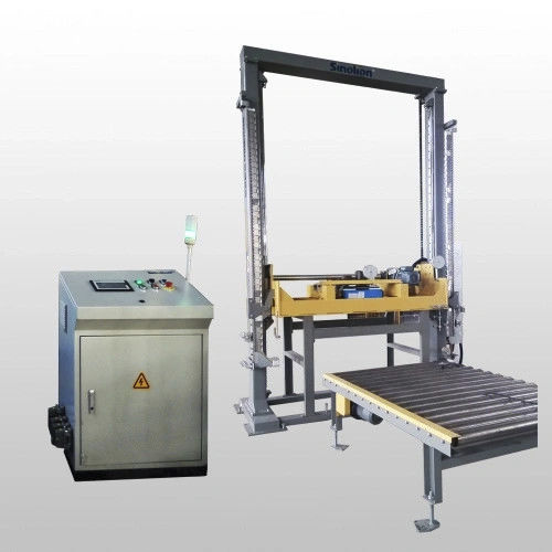 Automatic strapping machine - SKV-1220 - SHANDONG  SINOLION  MACHINERY  CORP  LTD - pallet / 380V three-phase / vertical