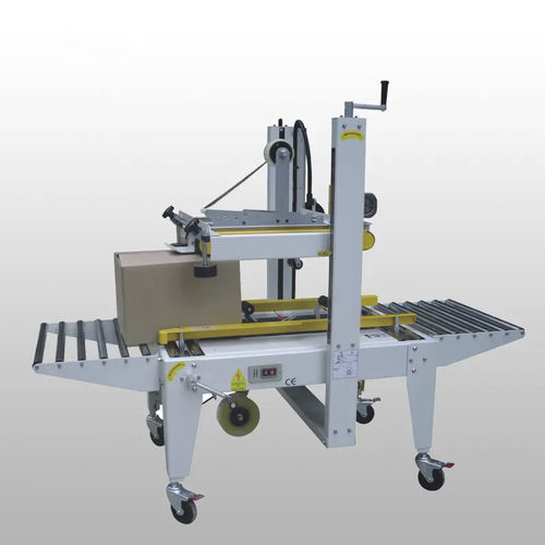 Double-flap carton sealer - GPA-50 - SHANDONG  SINOLION  MACHINERY  CORP  LTD - adhesive tape / semi-automatic
