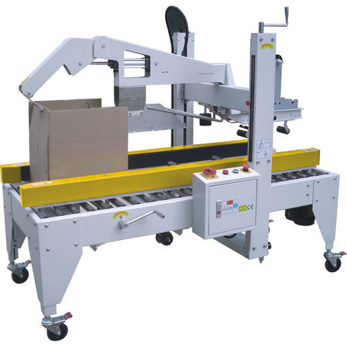 Four-flap case sealer - SPC-50  - SHANDONG  SINOLION  MACHINERY  CORP  LTD - adhesive tape / semi-automatic