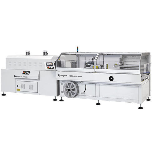 Continuous side-sealer - HS500 SERVO - Smipack S.p.A. - servo-driven / electric / with shrink tunnel
