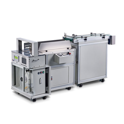 Automatic banding machine - WK-02-30SF - DONGGUAN XUTIAN MACHINE CO.LTD. - OPP film / in-line / with belt conveyor