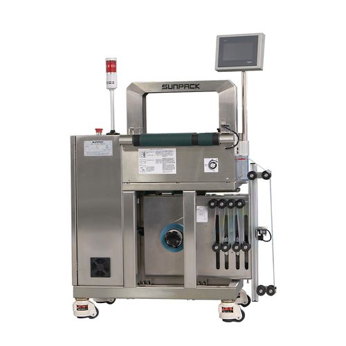 Automatic banding machine - WK04CA-MPSS - DONGGUAN XUTIAN MACHINE CO.LTD. - OPP film / in-line / with belt conveyor