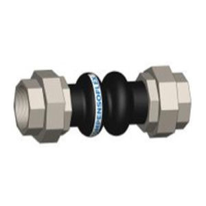 Rubber pipe expansion joint - COMPENSOFLEX® - DILATOFLEX - round / flange / screw-in