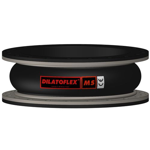 Rubber pipe expansion joint - Type M - DILATOFLEX - round / flange / for vacuum