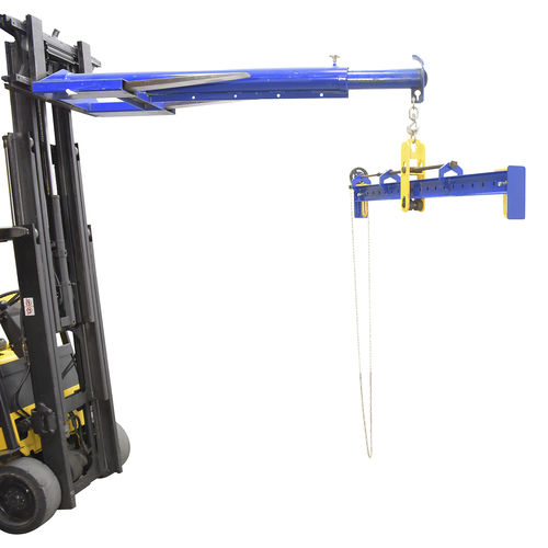 Single-girder spreader beam - SBM-UBA series - Vestil Manufacturing - adjustable / forklift mounted