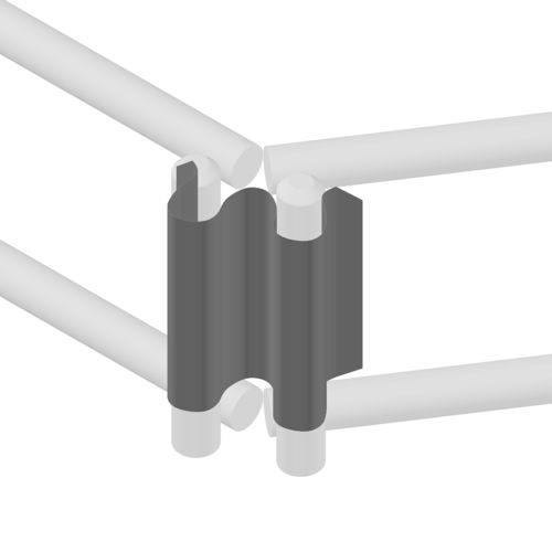 Cable tray assembly accessory - MCLIC series - VALDINOX - steel