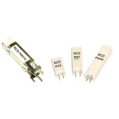 Wire-wound resistor - PV / PVH / PWV series   - RCD Components - LV / axial-lead