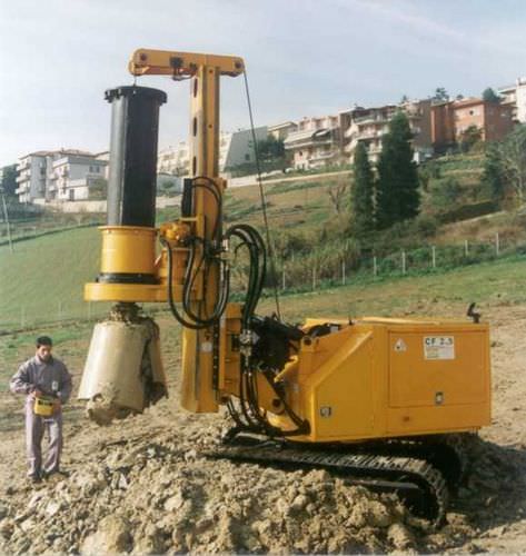 Piling Drilling Rig - CF2.5 Compact - TES CAR Srl - Crawler / Rotary ...