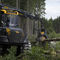 rubber-tired forestry harvester