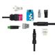 plug-in connector / data / electrical power supply / USB