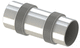 metal pipe expansion joint / round / weld-on / axial