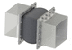 canvas pipe expansion joint / square / rectangular / weld-on