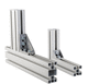 aluminum profile / rectangular / for machine frames and housings / for clean rooms