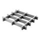 composite grating / glass fiber-reinforced polyester / rectangular mesh / enclosure