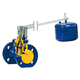float valve / piston / for water / flange