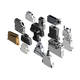D-Sub connector housing / EMC-shielded / metal / aluminum
