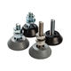 cylindrical anti-vibration mount / stainless steel / rubber / galvanized
