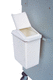 waste bin with lid / plastic / crane-lift / for medical waste