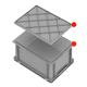 polypropylene crate / polyethylene / for the food industry / for the automotive industry