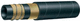 hydrocarbon hose / hydraulic / rubber / fabric-braided