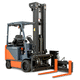 electric forklift truck / ride-on / storage / 4-wheel