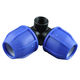hydraulic fitting / compression / 90° angle / duck foot bend