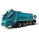 rear-loader waste collection vehicle / diesel