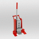 hydraulic jack / toe / 10 tons / for heavy loads