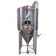 storage tank / beer / stainless steel / cylindrical