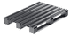 stainless steel pallet / galvanized steel / for pharmaceutical applications / for the food industry