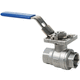 floating ball valve / lever / pneumatically-operated / electrically-actuated