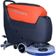 walk-behind scrubber-dryer / battery-powered / for the food industry