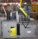 band saw / for tubes / semi-automatic / with roller conveyor