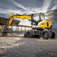 medium excavator / wheeled / diesel / compact