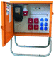 distribution electric cabinet / panel / wall-mounted / with plug sockets