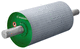 permanent magnet pulley / for conveyor line shafts / for belt conveyors / iron separator