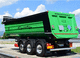 dump semi-trailer / 3-axle / towed