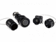 electrical power supply connector / multi coaxial / cylindrical / screw-in